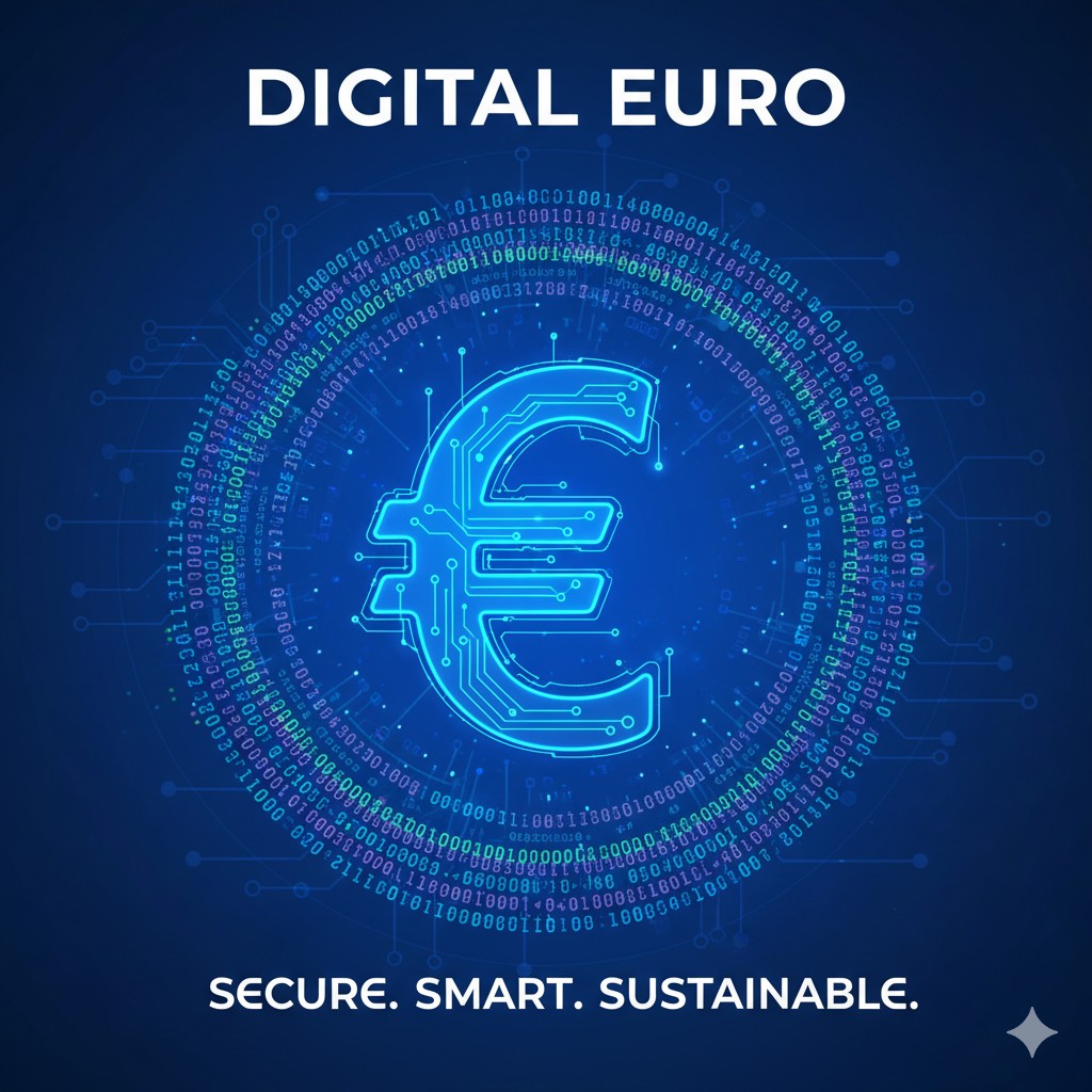 Illustration: Digital euro (ECB) concept